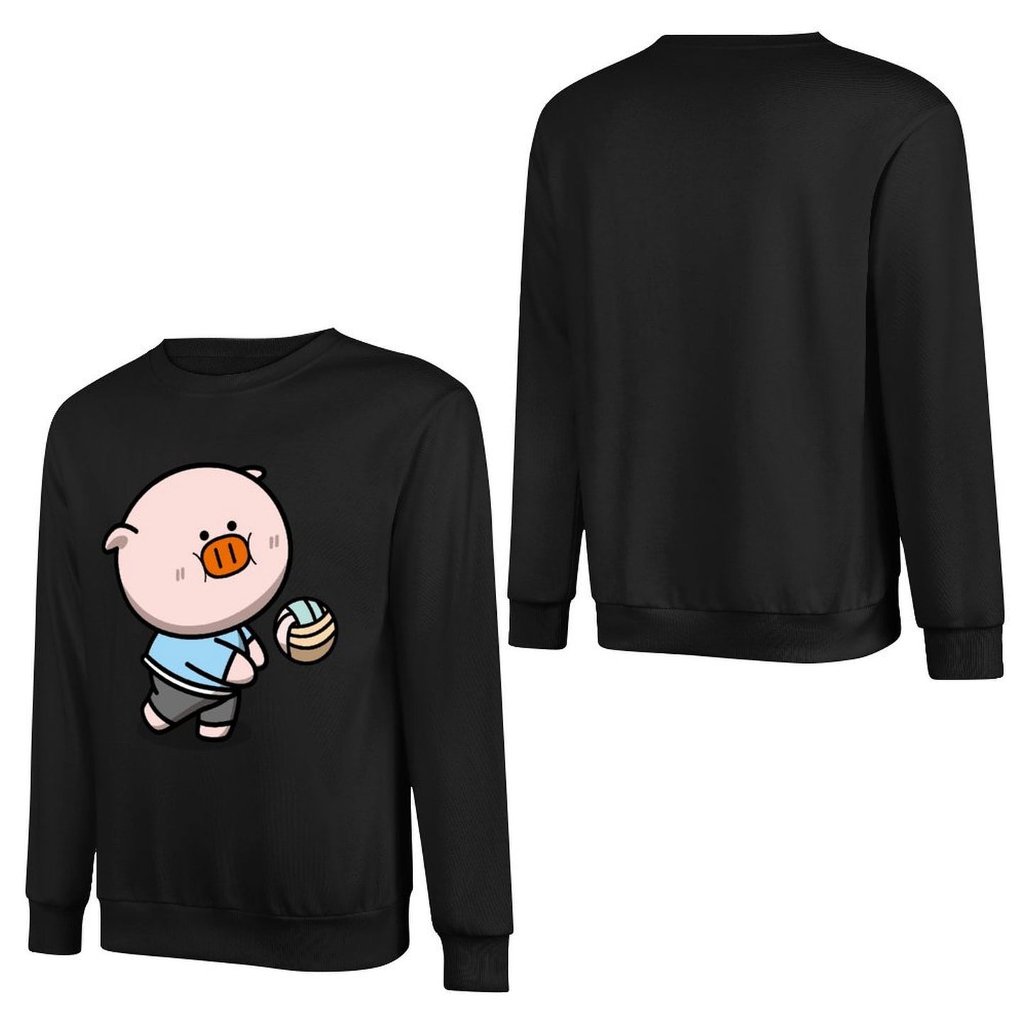 Front Patterned Long Sleeve TopSoftTouch Fitted