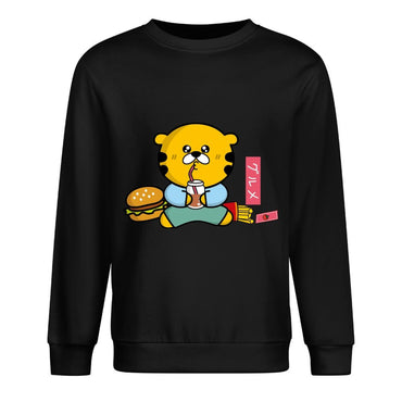 Front Patterned Long Sleeve TopCrisp Print Print-Ready