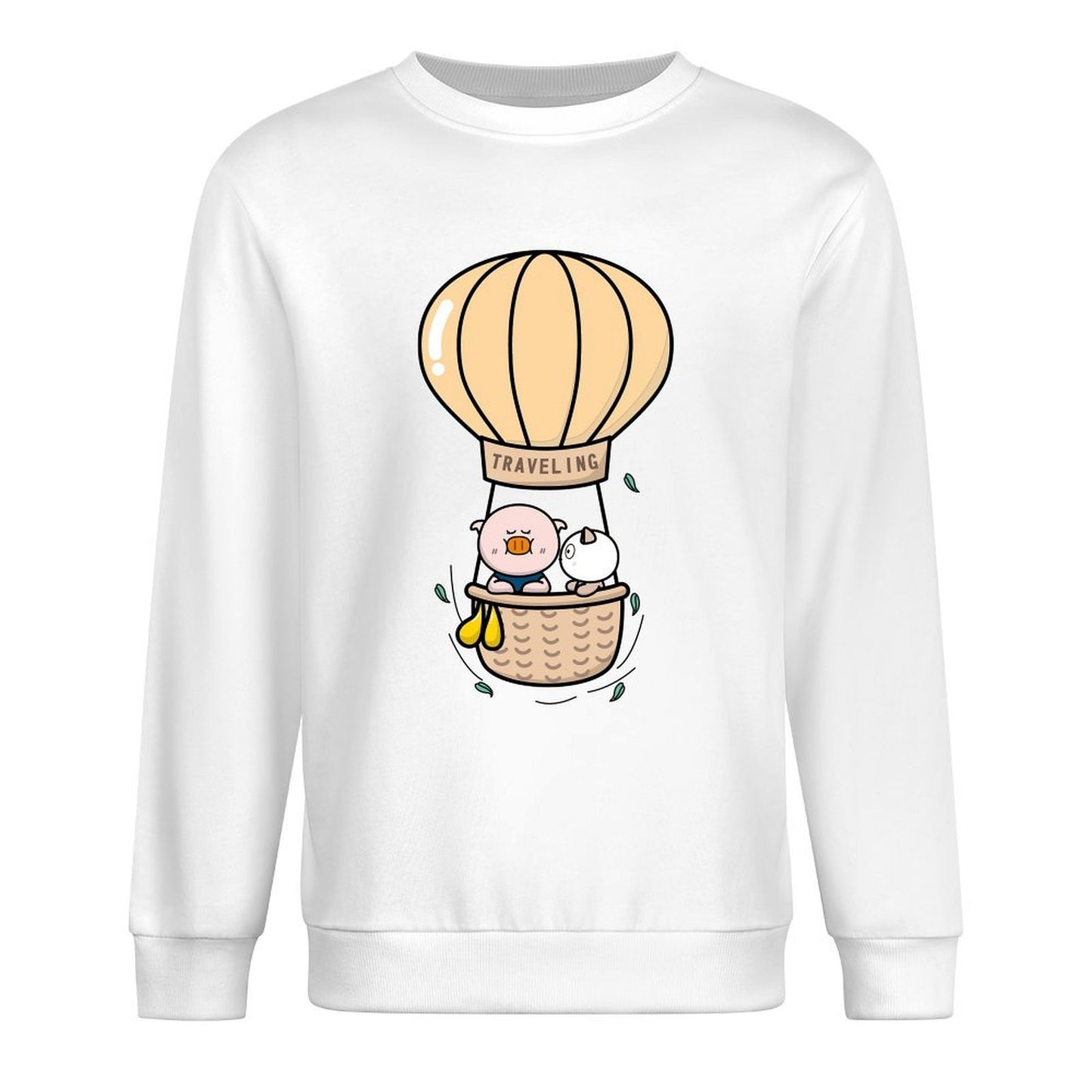 Front Patterned Long Sleeve TopClassicStyle Modern