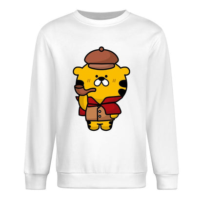 Front Patterned Long Sleeve TopStandard Midweight