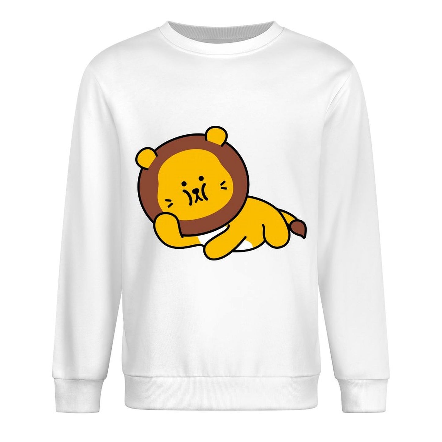 Front Patterned Long Sleeve TopDouble-Stitched CleanCut