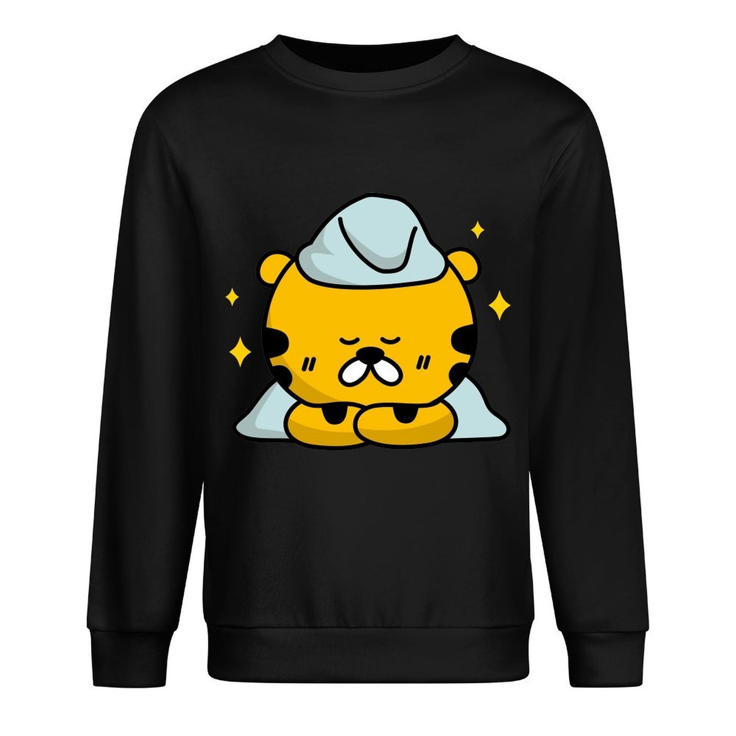 Front Patterned Long Sleeve TopEssential Print-Ready