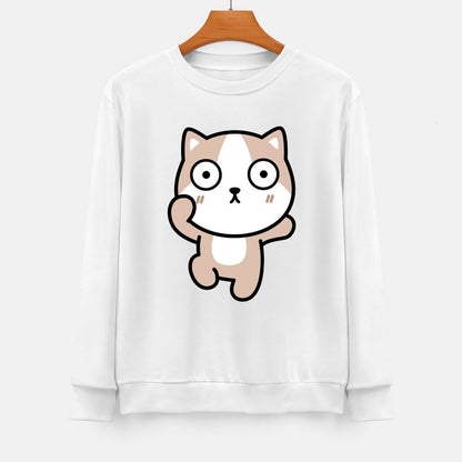 Front Patterned Long Sleeve TopWeekend LooseFit