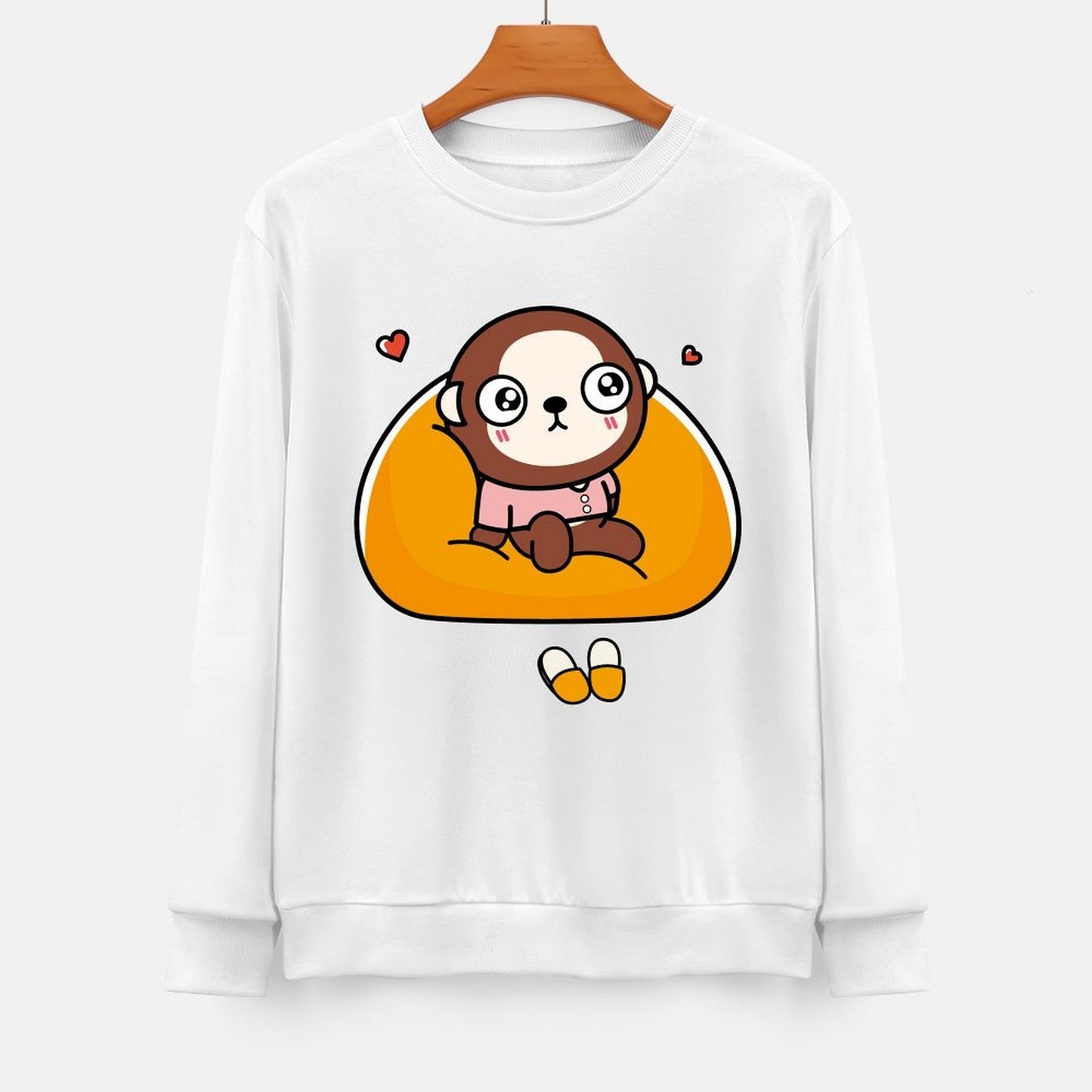 Front Patterned Long Sleeve TopEverydayWear Classic