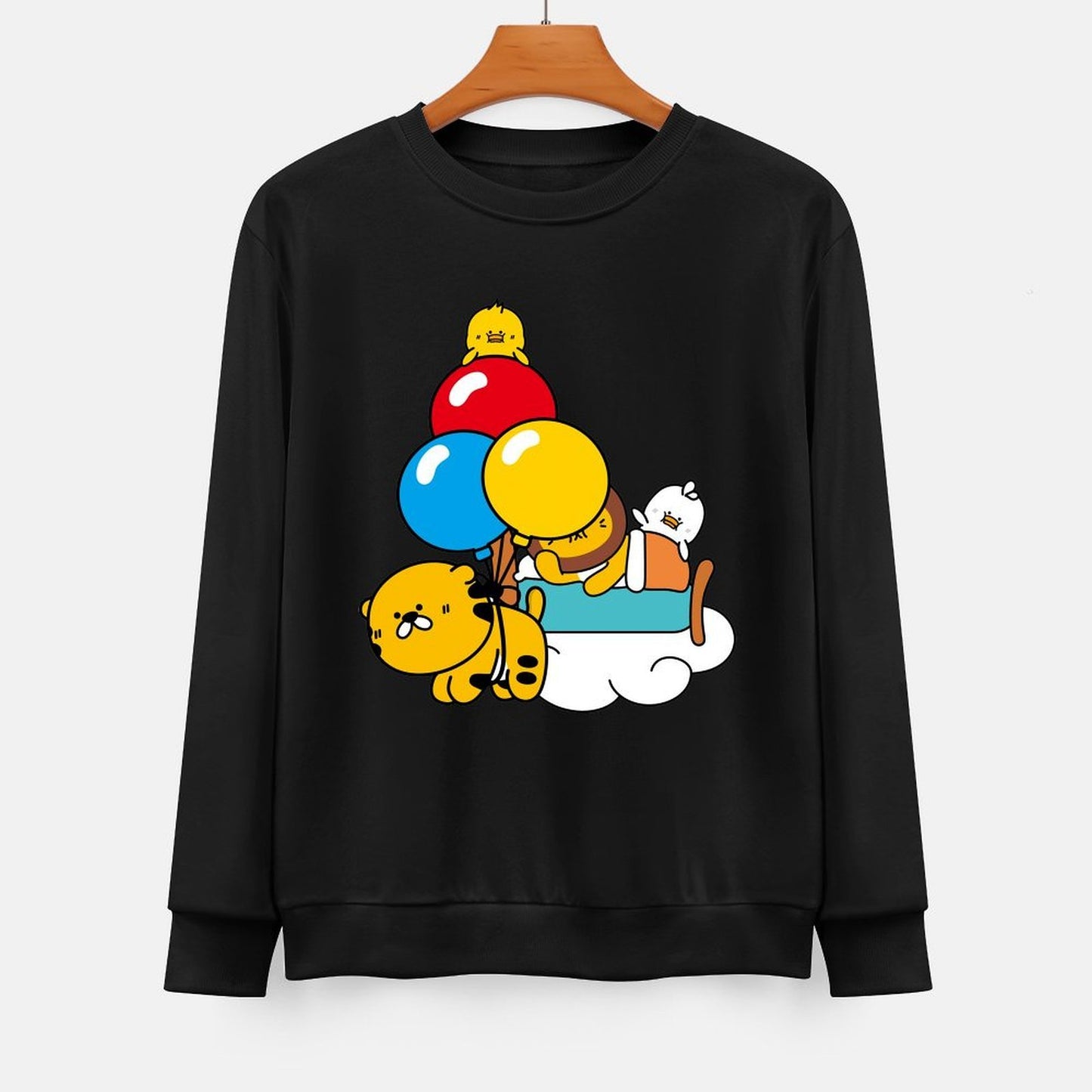 Front Patterned Long Sleeve TopEverydaySeries Smooth