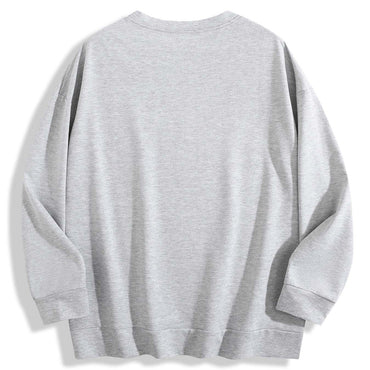 240g Crew Neck Sweatshirt - Light Gray-back