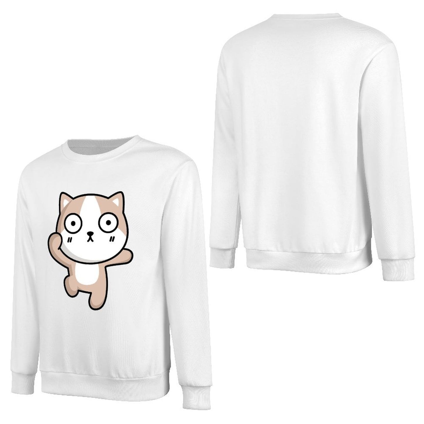 Front Patterned Long Sleeve TopPure SimpleFit