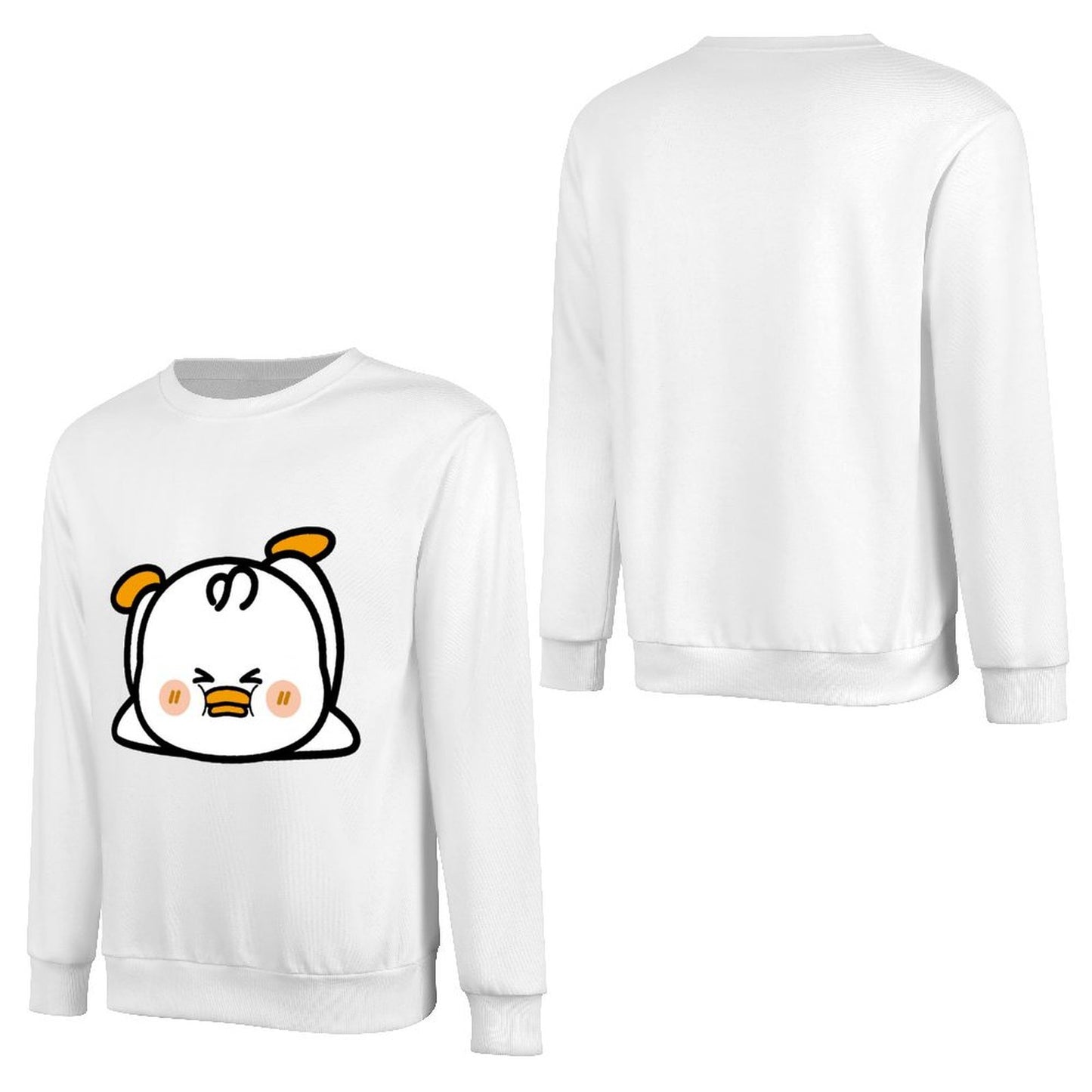 Front Patterned Long Sleeve TopClean Edges Solid