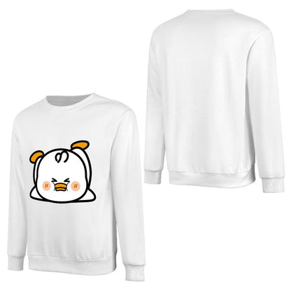 Front Patterned Long Sleeve TopClean Edges Solid