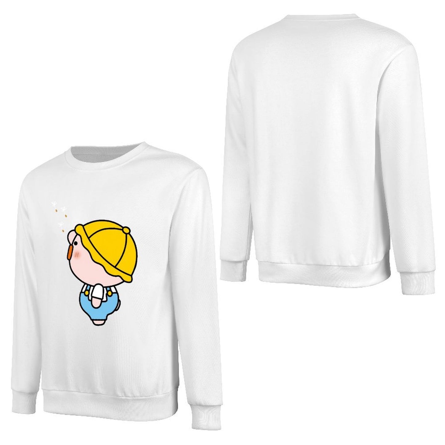 Front Patterned Long Sleeve TopMinimal Fade-Resistant