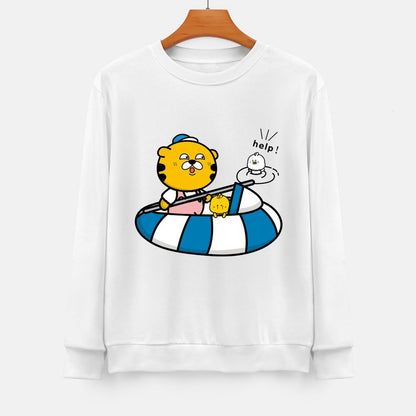 Front Patterned Long Sleeve TopActiveLine Bold