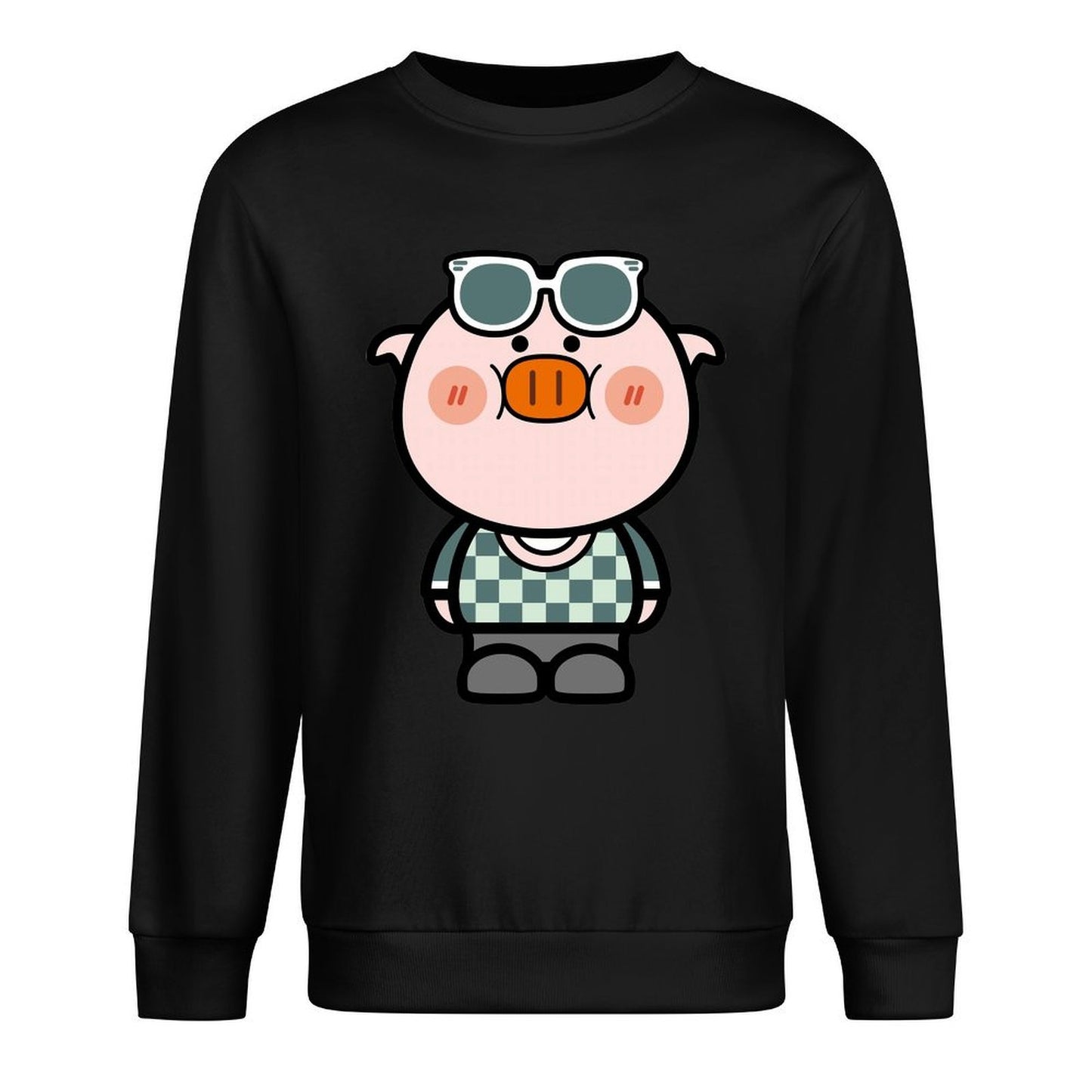 Front Patterned Long Sleeve TopPocket Tee Classic Fit