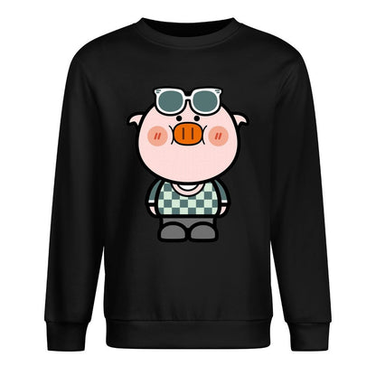 Front Patterned Long Sleeve TopPocket Tee Classic Fit