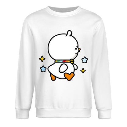 Front Patterned Long Sleeve TopCrisp Print Printed