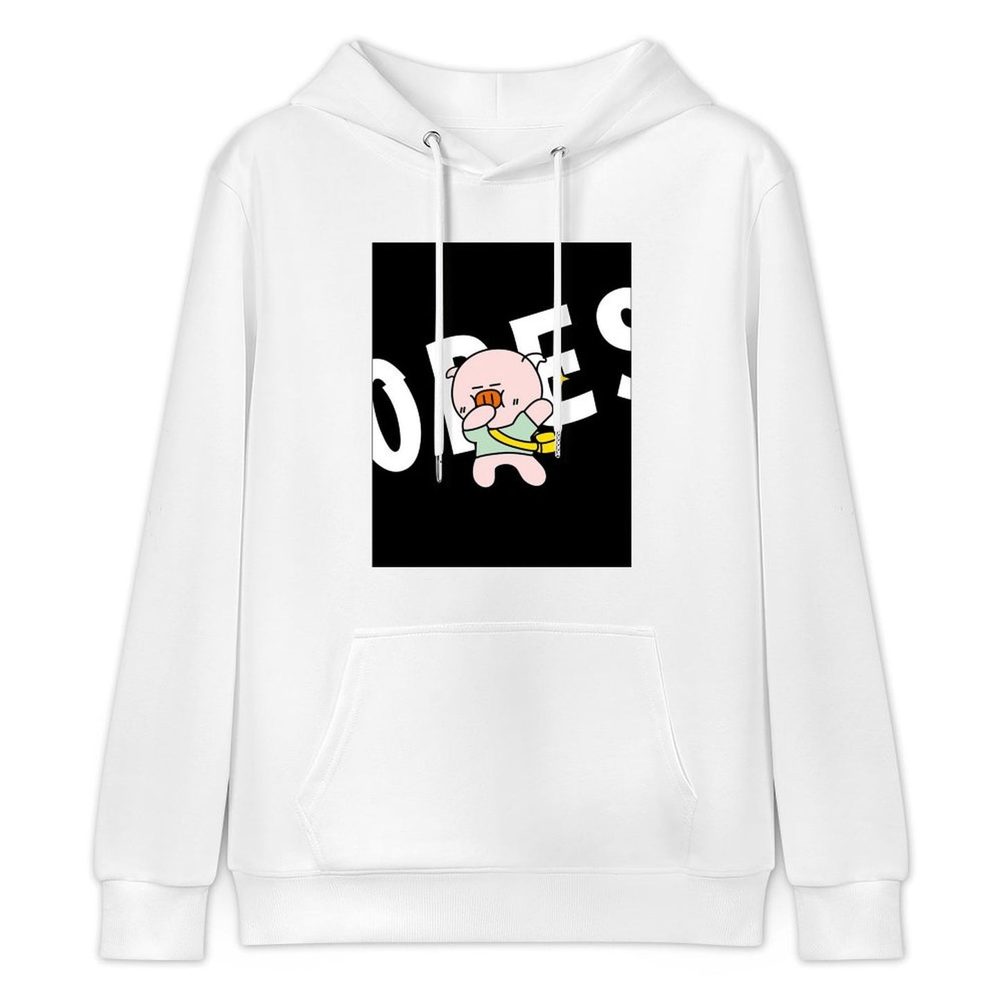 Easy-Care Sleek Front Graphic Hoodies