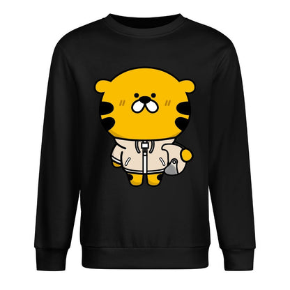 Front Patterned Long Sleeve TopRelaxed Edition