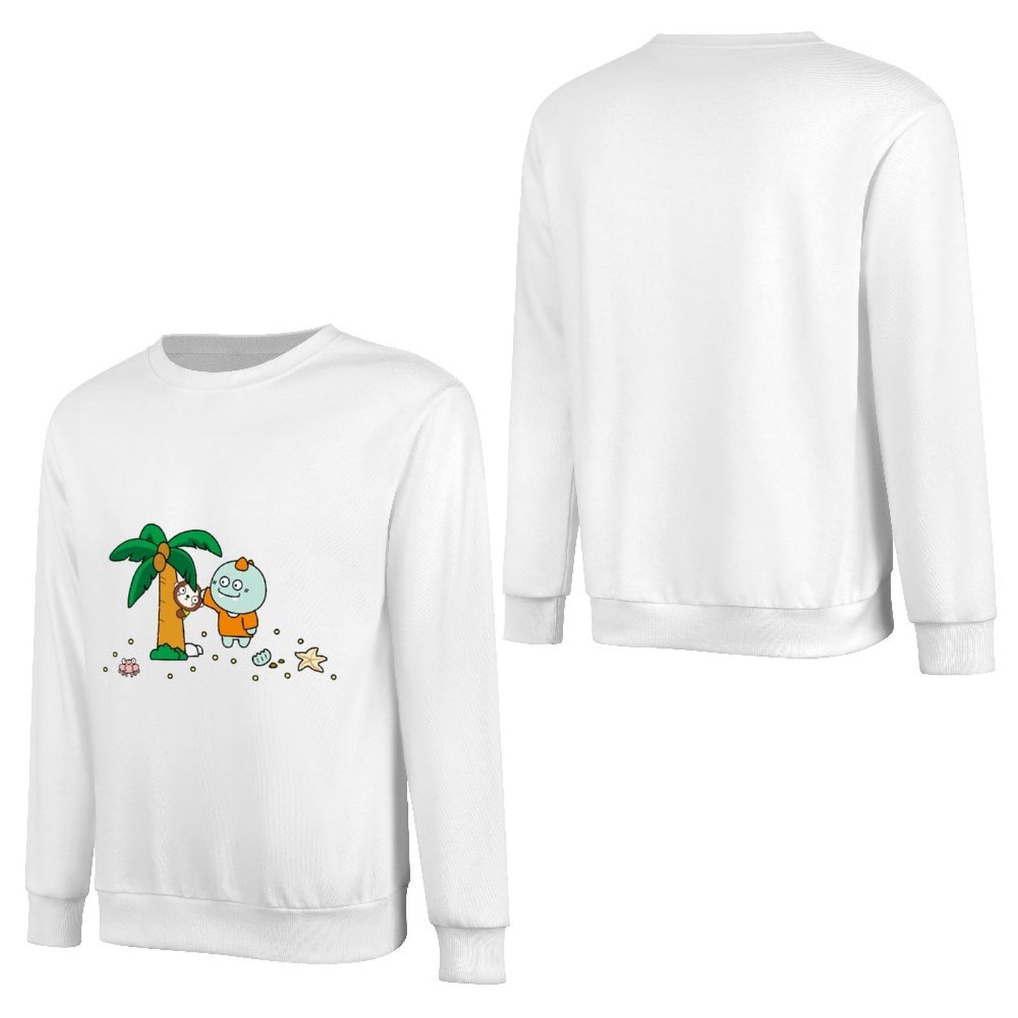 Front Patterned Long Sleeve TopEdition Relaxed