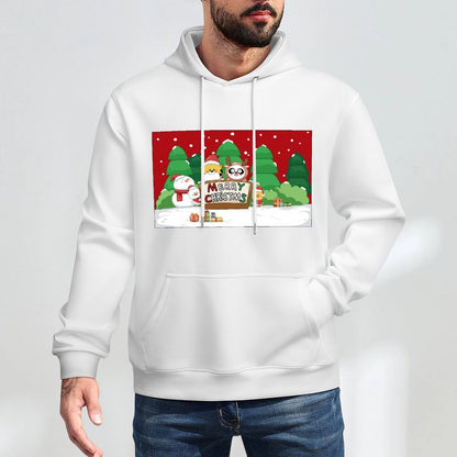 Sleek Easy-Care Front Graphic Hoodies