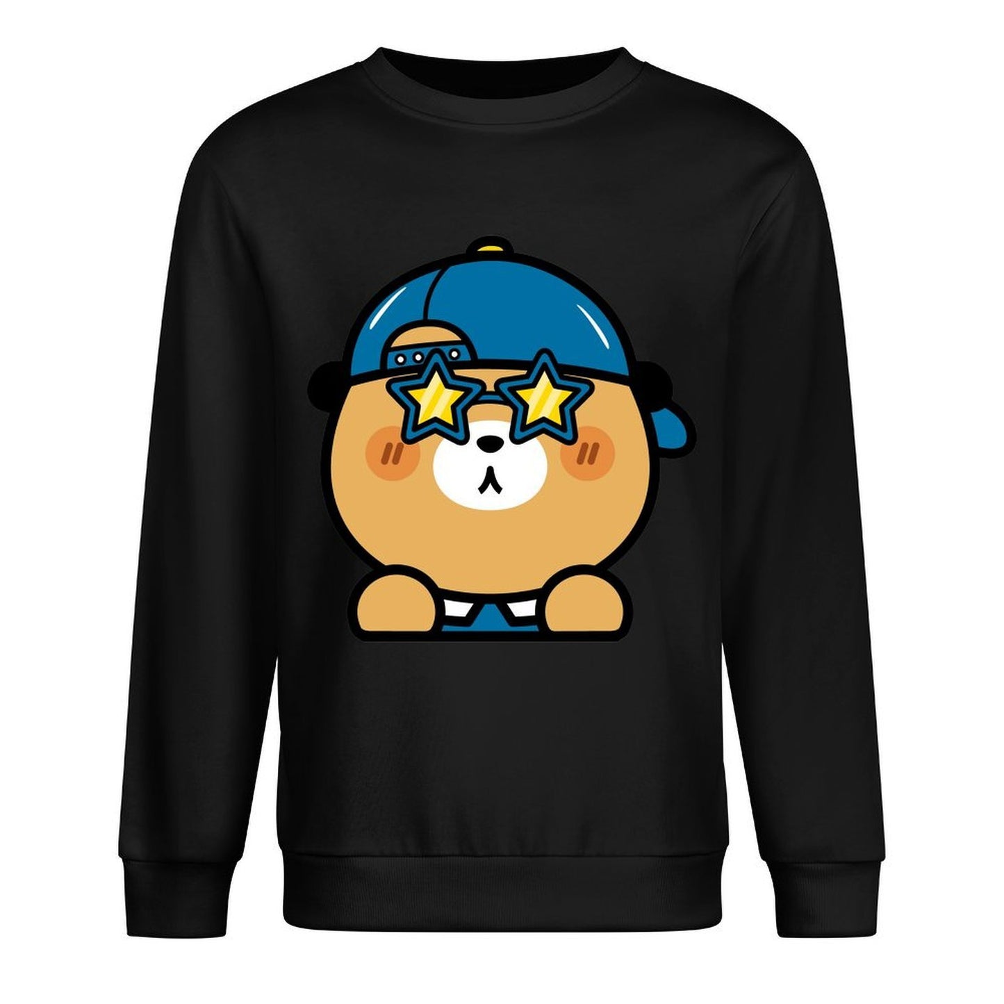 Front Patterned Long Sleeve TopRegular Pure