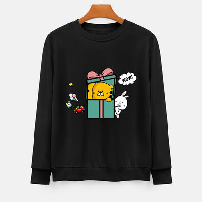 Front Patterned Long Sleeve TopSport Clean Edges