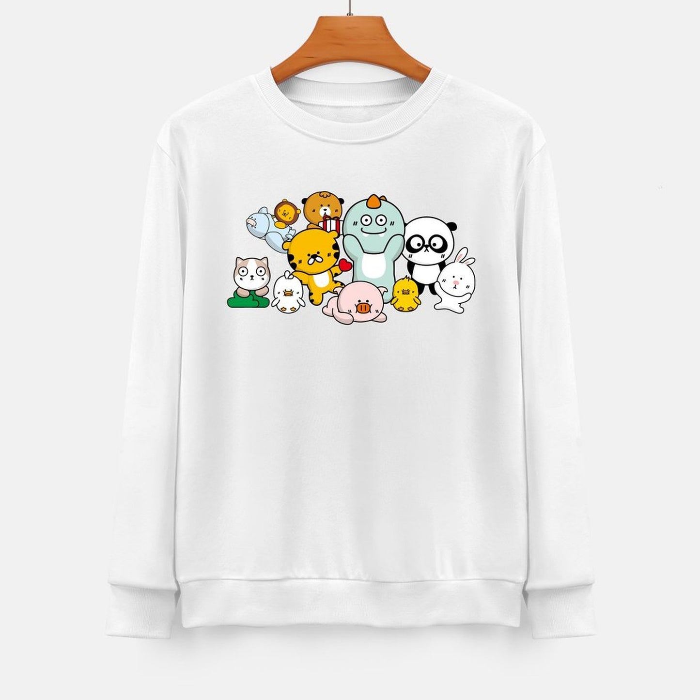 Front Patterned Long Sleeve TopBold Soft