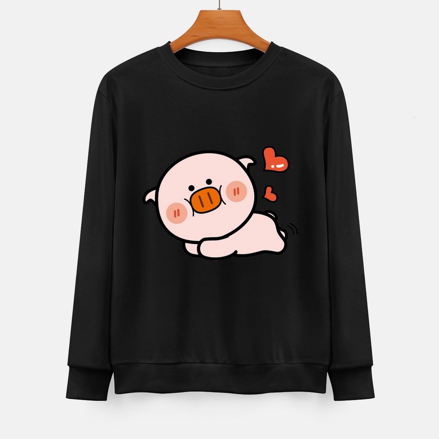  Front Patterned Long Sleeve TopIndoor Solid