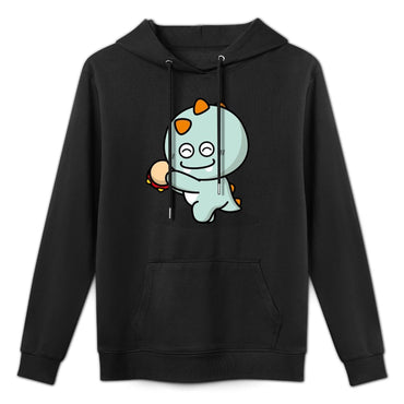 LooseFit Natural Front Graphic Hoodies