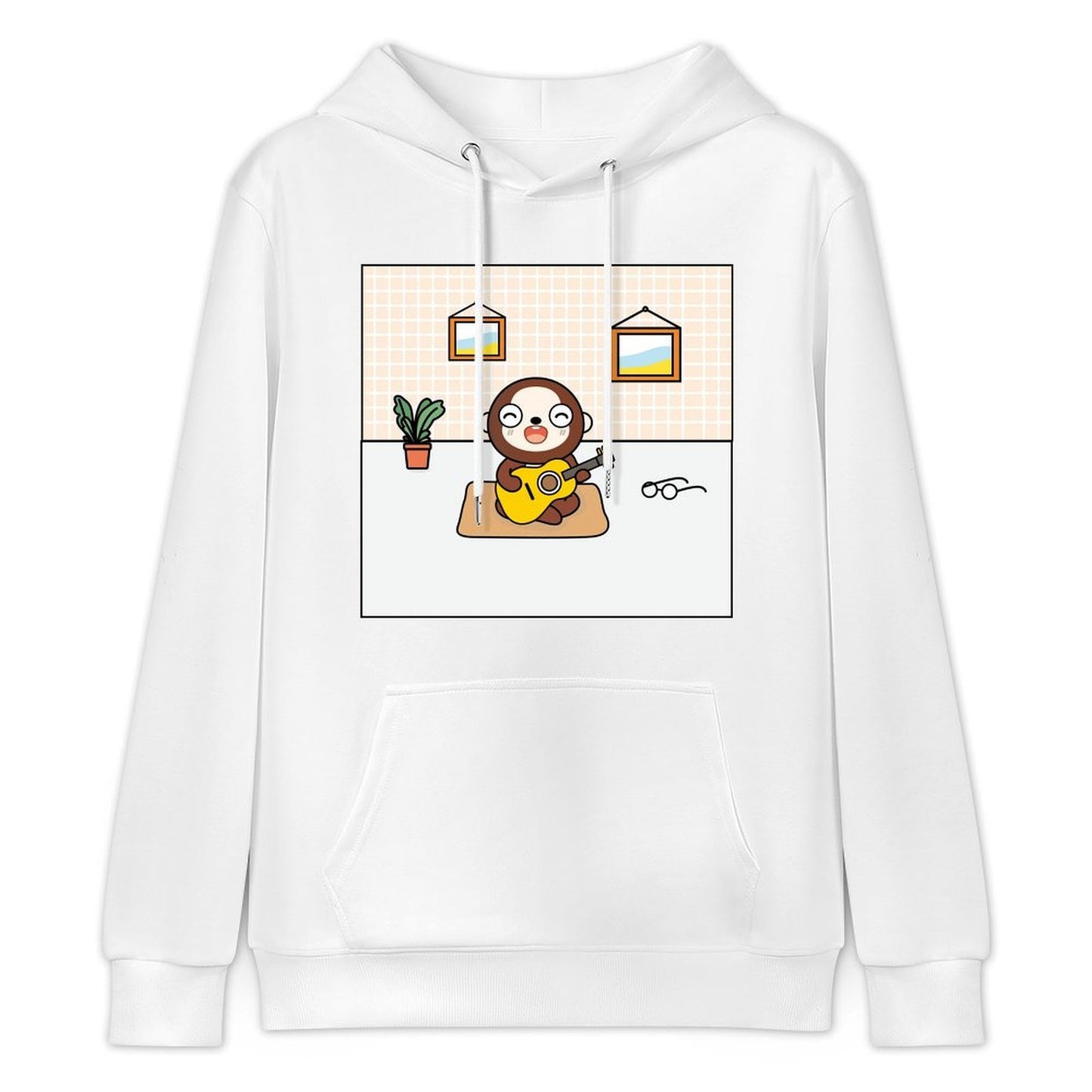 Lightweight 100% Cotton Front Graphic Hoodies