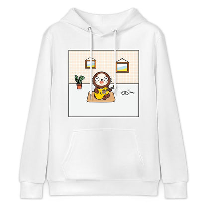 Lightweight 100% Cotton Front Graphic Hoodies