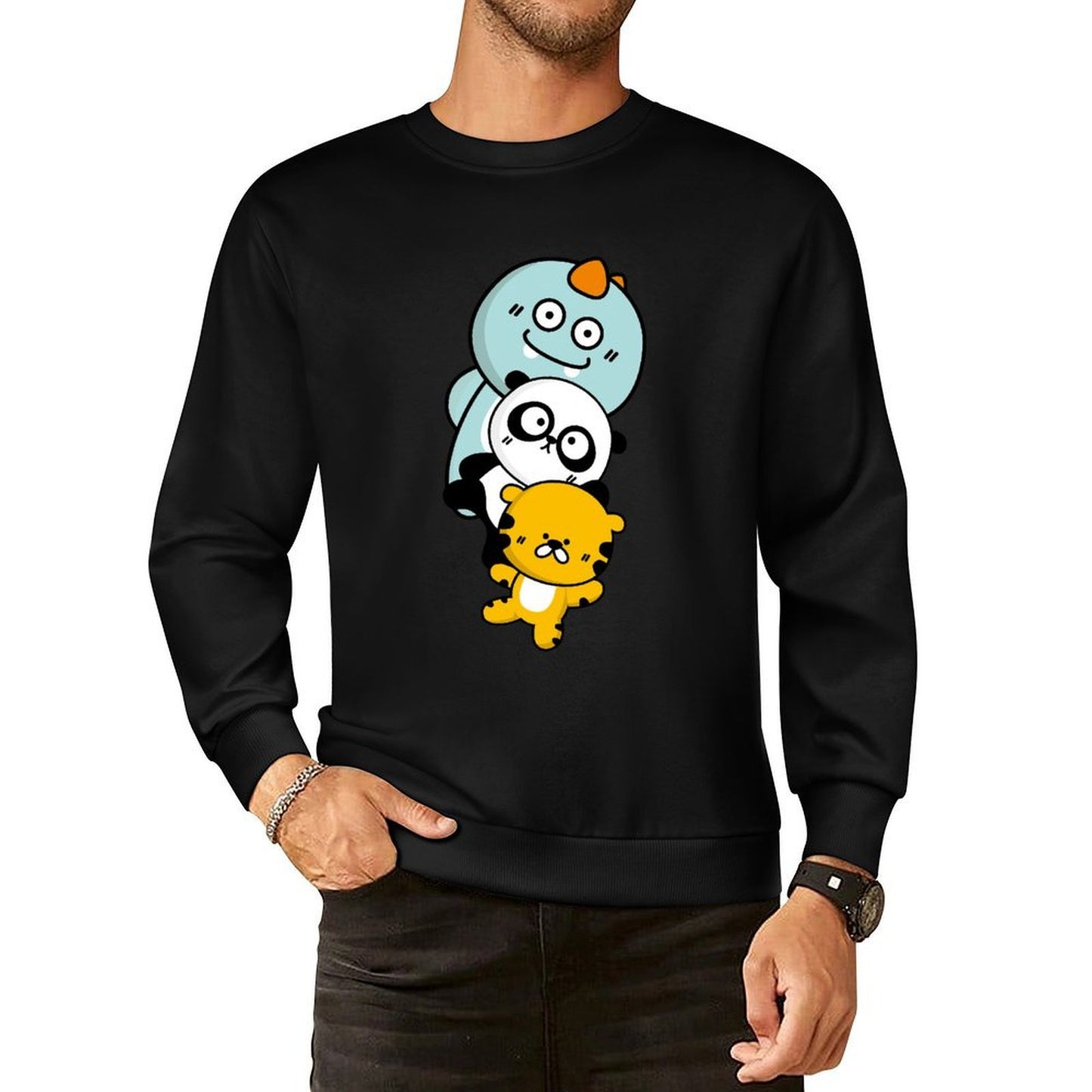 Front Patterned Long Sleeve TopHeritage PureStyle