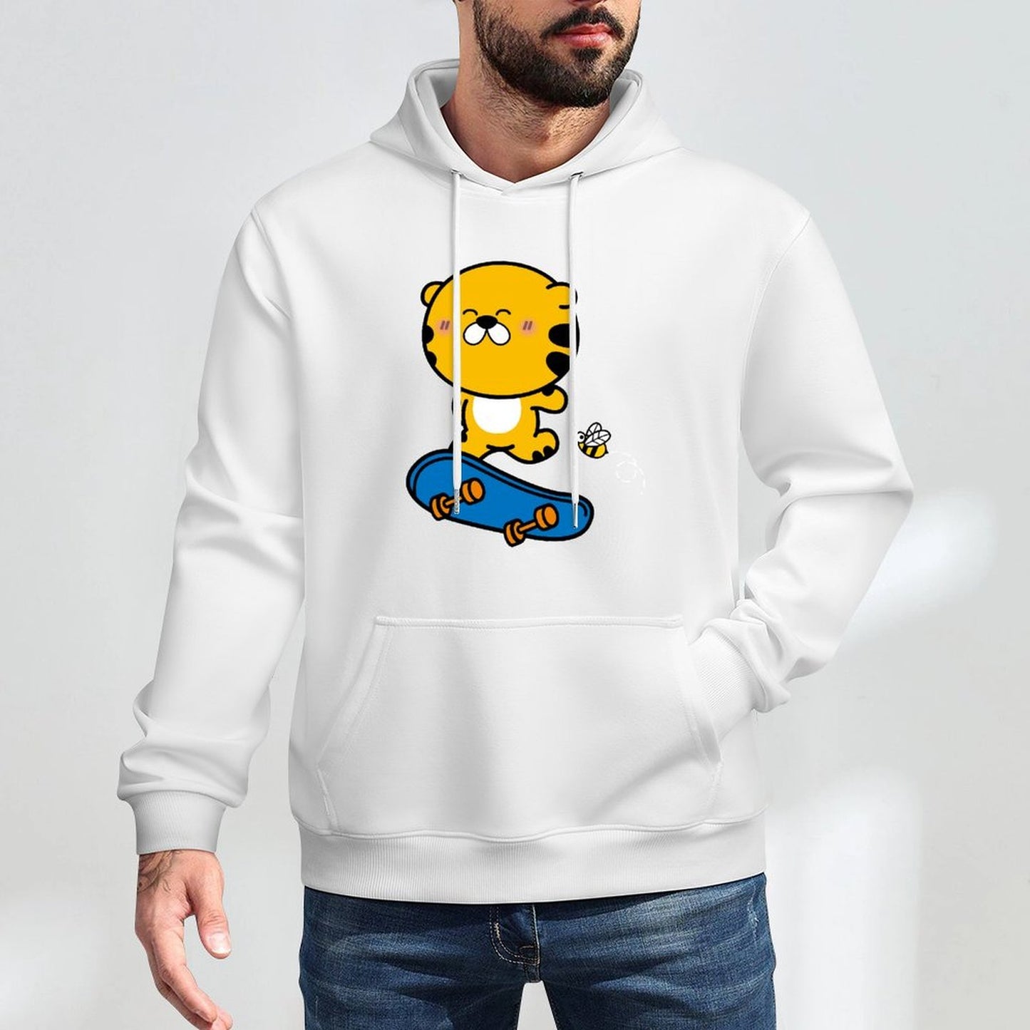 Front Graphic HoodiesCrisp Print Relaxed