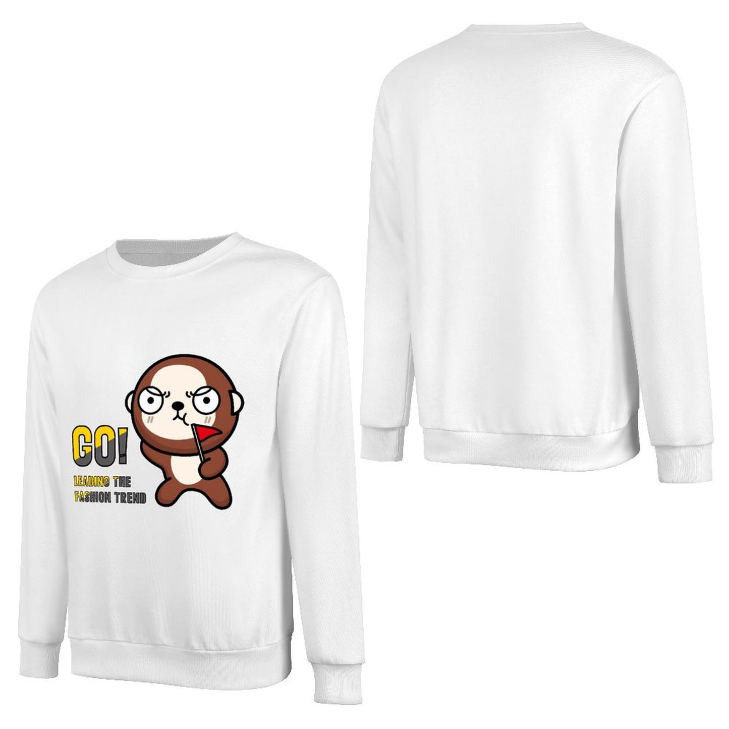 Front Patterned Long Sleeve TopPlain Chill