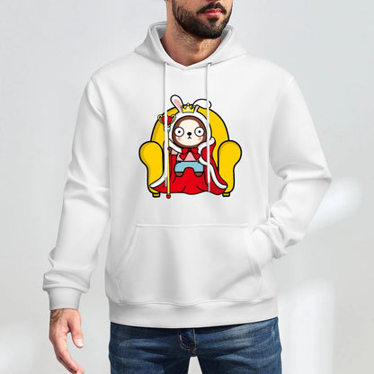 Pocket Tee Crewneck Front Graphic Hoodies