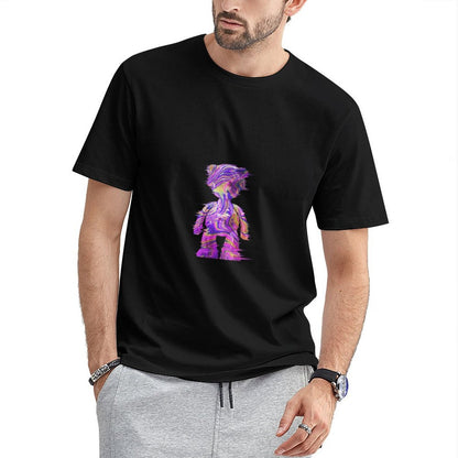 Inlex Bear T-shirtsMinimalist Double-Stitched T-Shirt