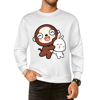 Front Patterned Long Sleeve TopRetro EssentialFit