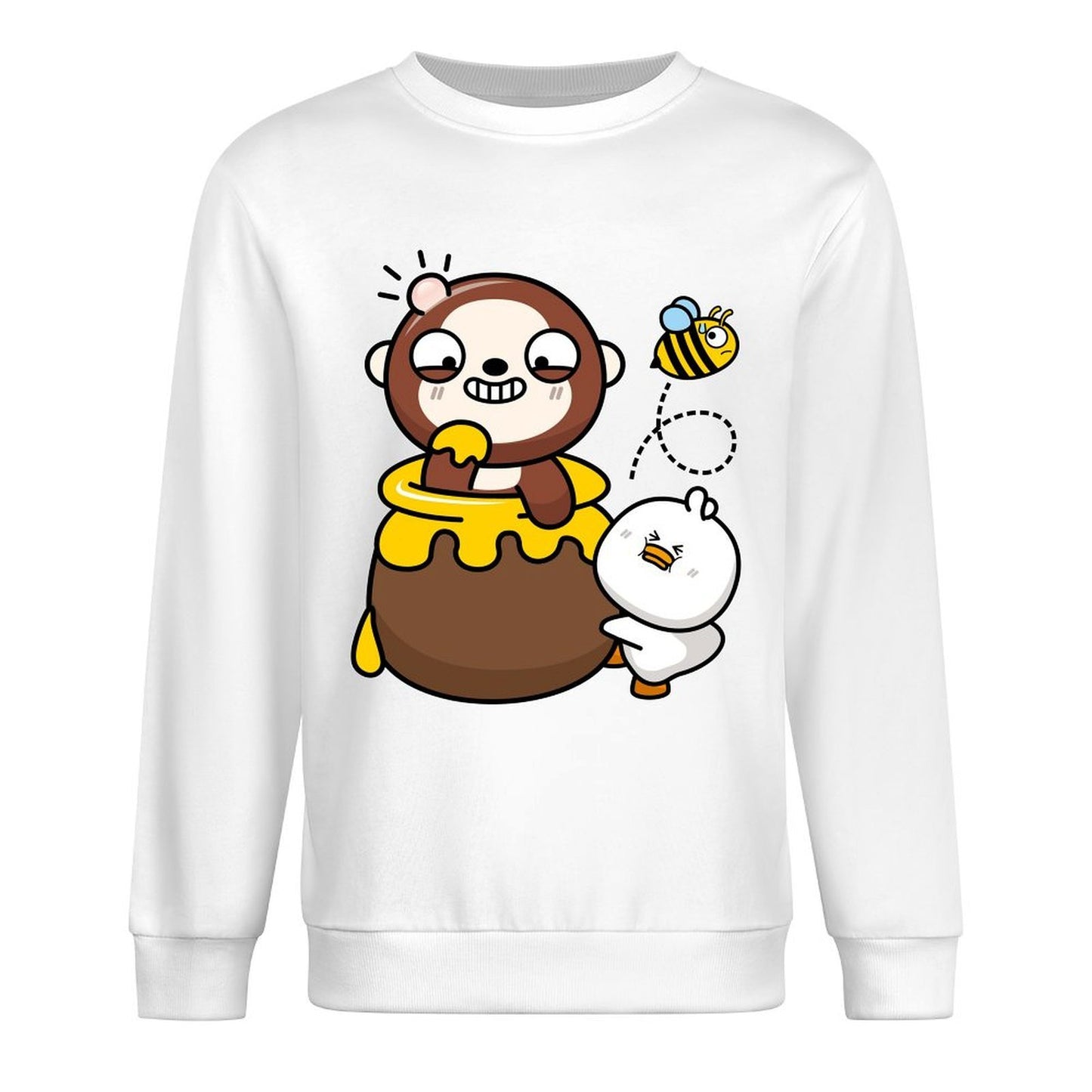 Front Patterned Long Sleeve TopClean EasyStyle