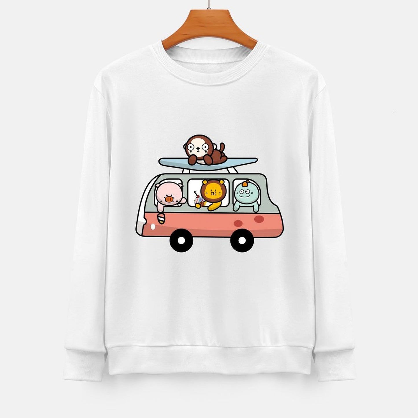 Front Patterned Long Sleeve TopEssential Reliable