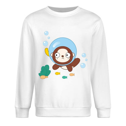 Front Patterned Long Sleeve TopModern 100% Cotton