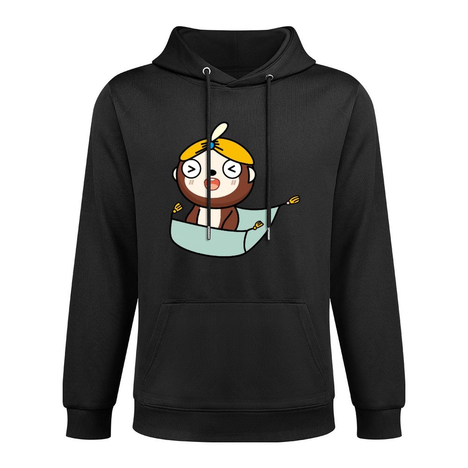 Refined TimelessStyle Front Graphic Hoodies