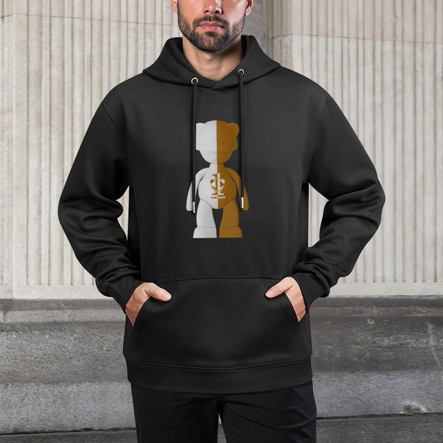 IPIB 250g Hooded Pocket Sweatshirt Front GraphicMen's Hooded  Sweatshirt6000140-6
