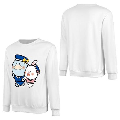 Front Patterned Long Sleeve TopRecycled Casual