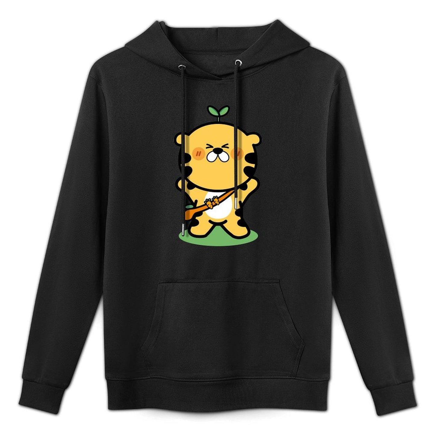 Pocket Tee Crew Neck Front Graphic Hoodies
