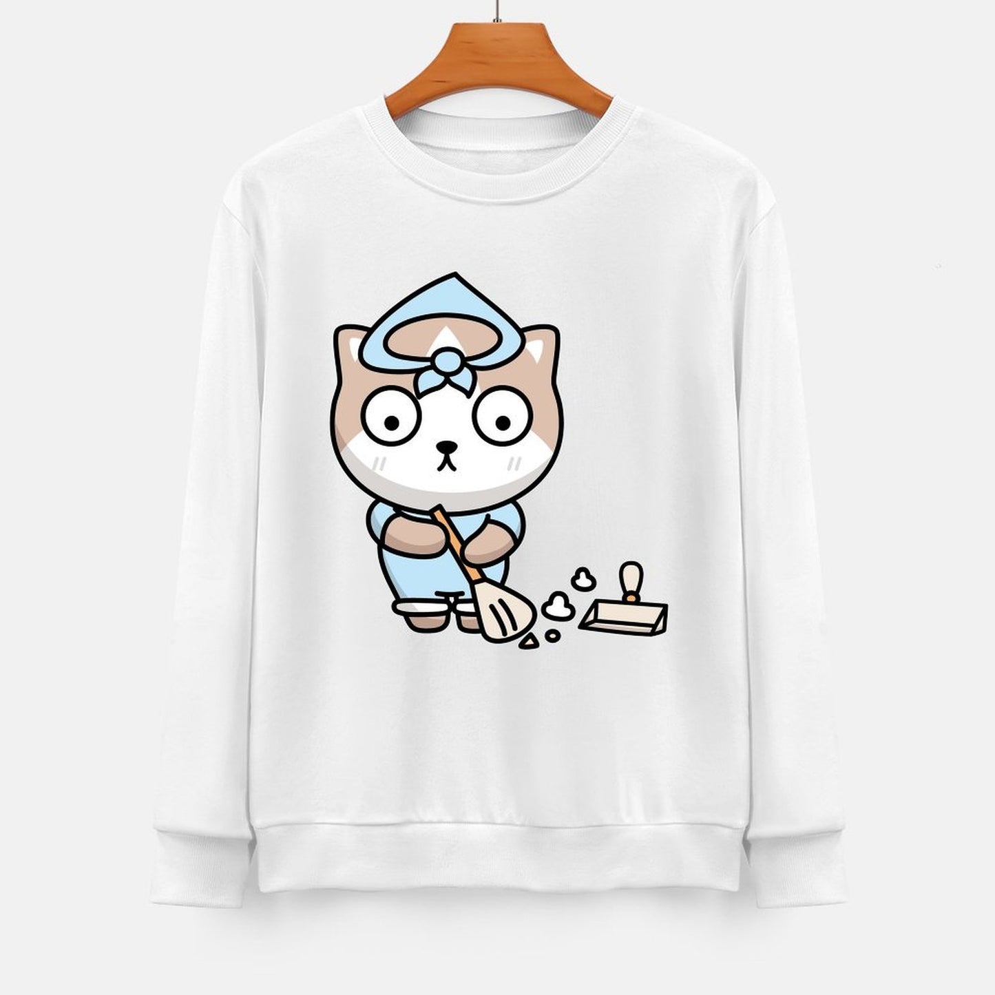 Front Patterned Long Sleeve TopEasy-Care PureStyle