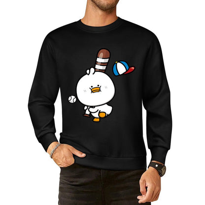 Front Patterned Long Sleeve TopComfort Minimalist