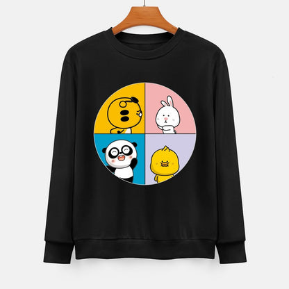  Front Patterned Long Sleeve TopSoftWear Neutral