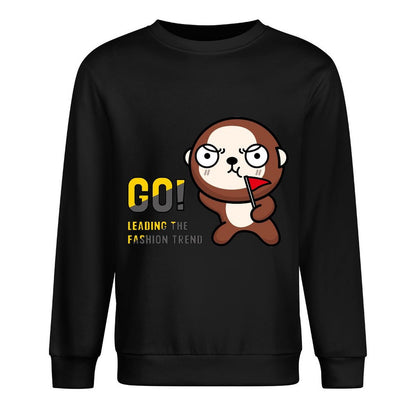 Front Patterned Long Sleeve TopPlain Chill