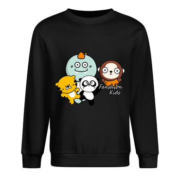 Front Patterned Long Sleeve TopShrink-Resistant Tear-Resistant