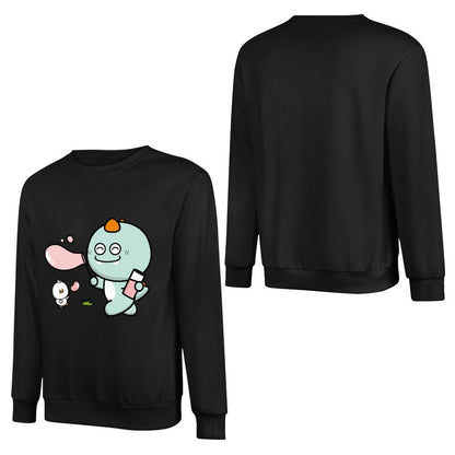 Front Patterned Long Sleeve TopComfortFit Clean Edges