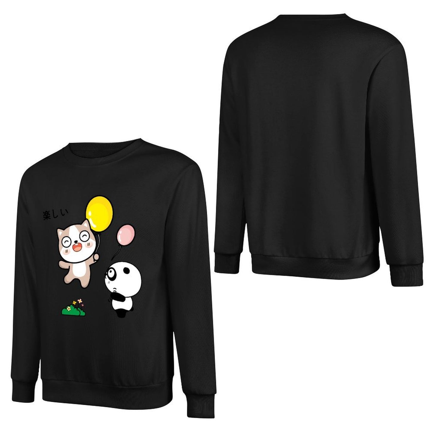 Front Patterned Long Sleeve TopStudio SoftTouch