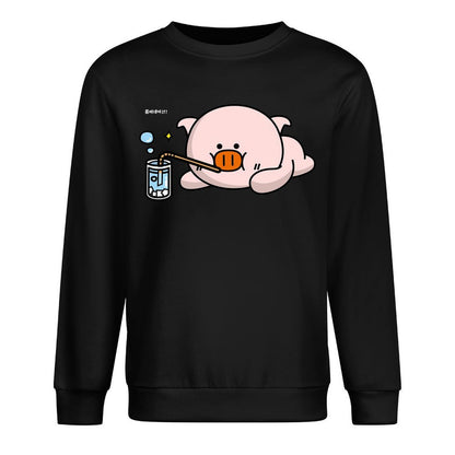 Front Patterned Long Sleeve TopSharp Printed